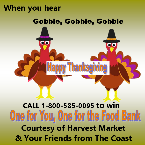 Thanksgiving Turkey Food Bank Drive flyer