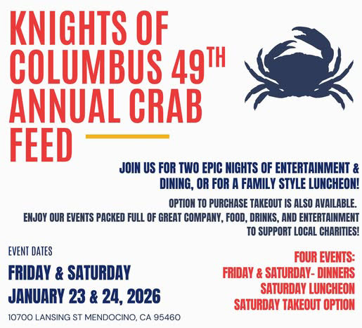Knights of Columbus Annual Crab Feed flyer